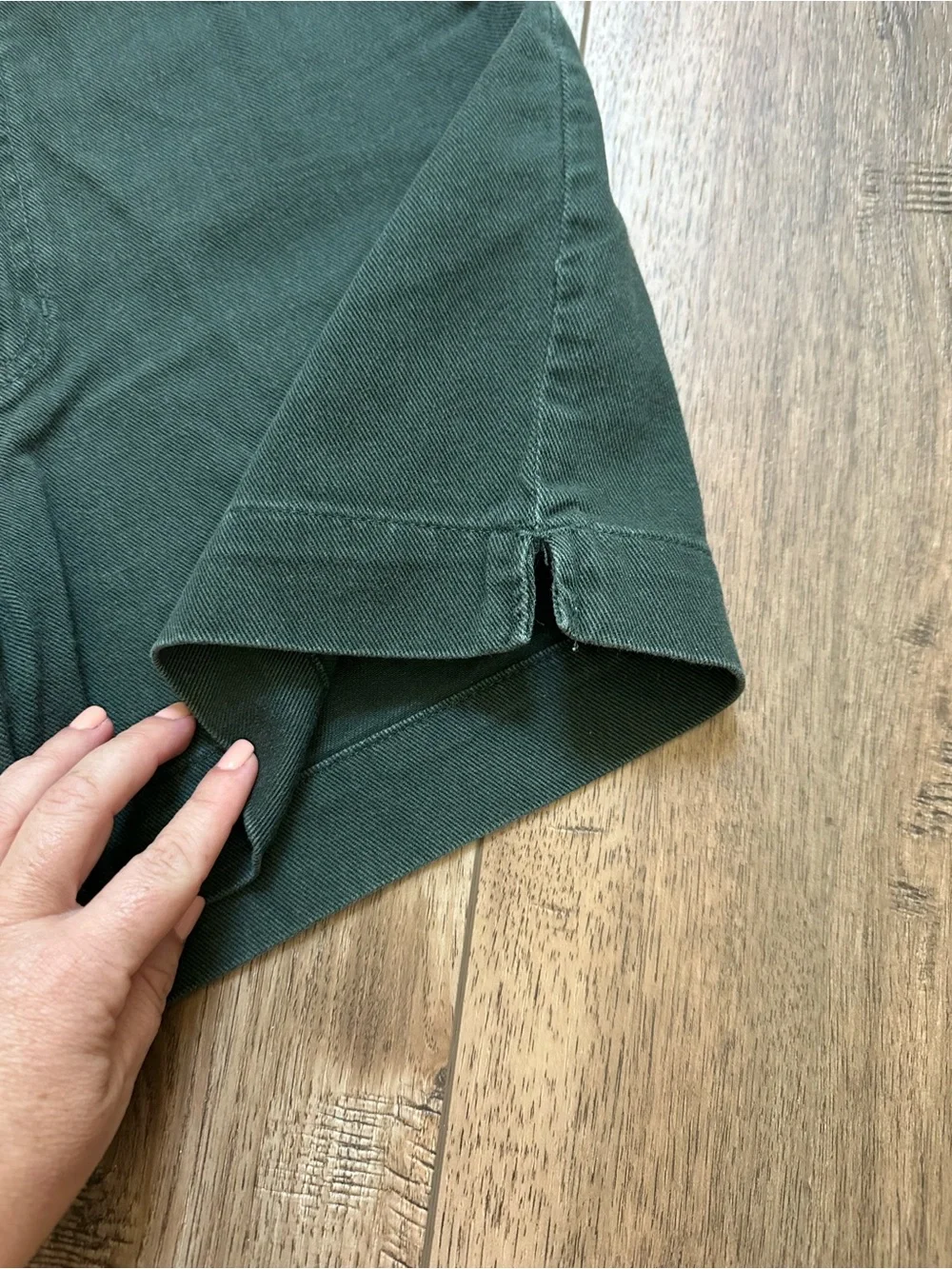 Vintage High Sierra Shorts, 90’s, Denim, High-Waisted, Dark Green, Size 6